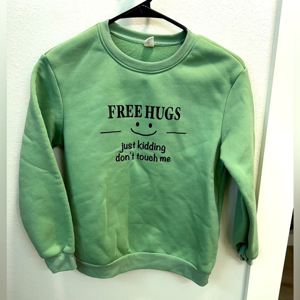 SHEIN Kids Green Graphic Sweatshirt – Size 10Y - Picture 1 of 4